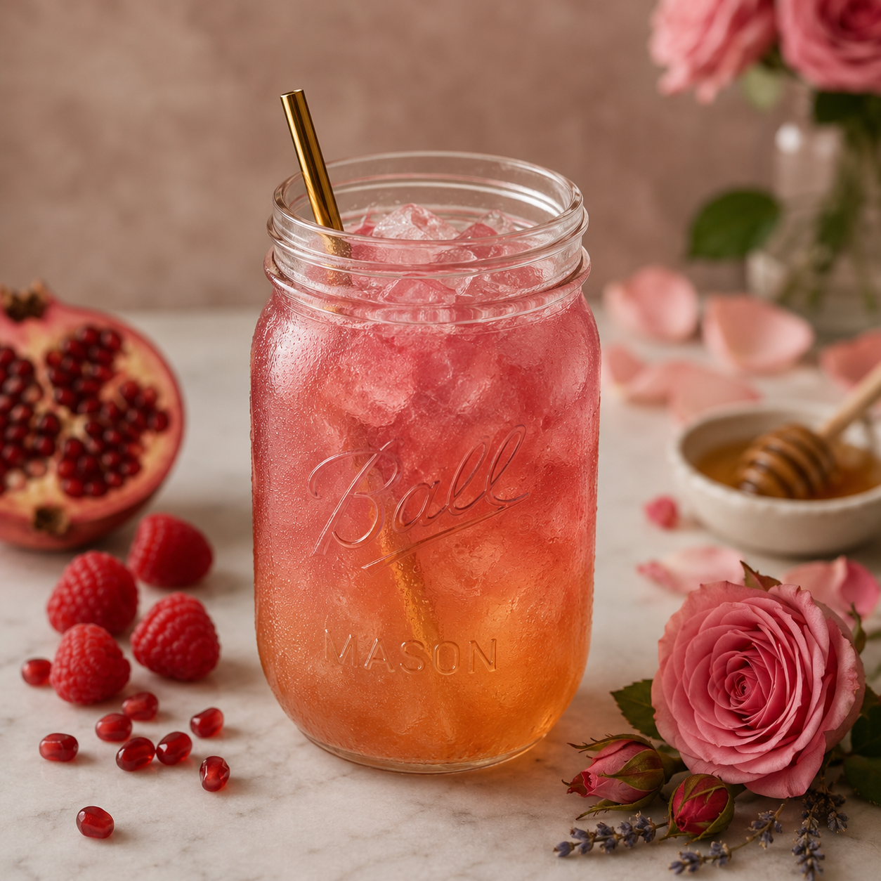 ROSEBUD REFRESHER- ICED (SUMMER FEATURE).