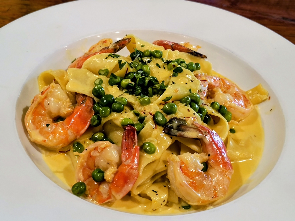 Scampi al Zafferano (adf, agf).