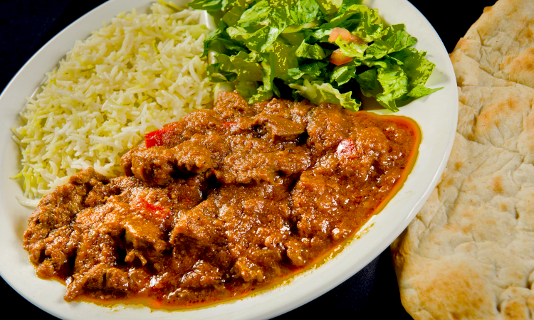 Lamb Curry Platter.
