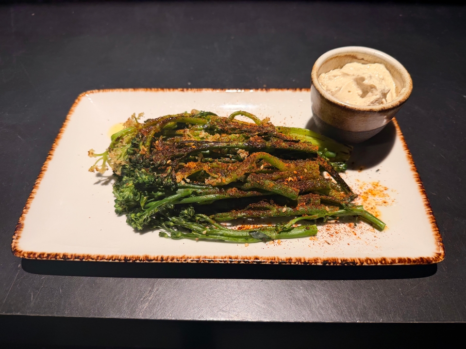 Charred Broccolini.