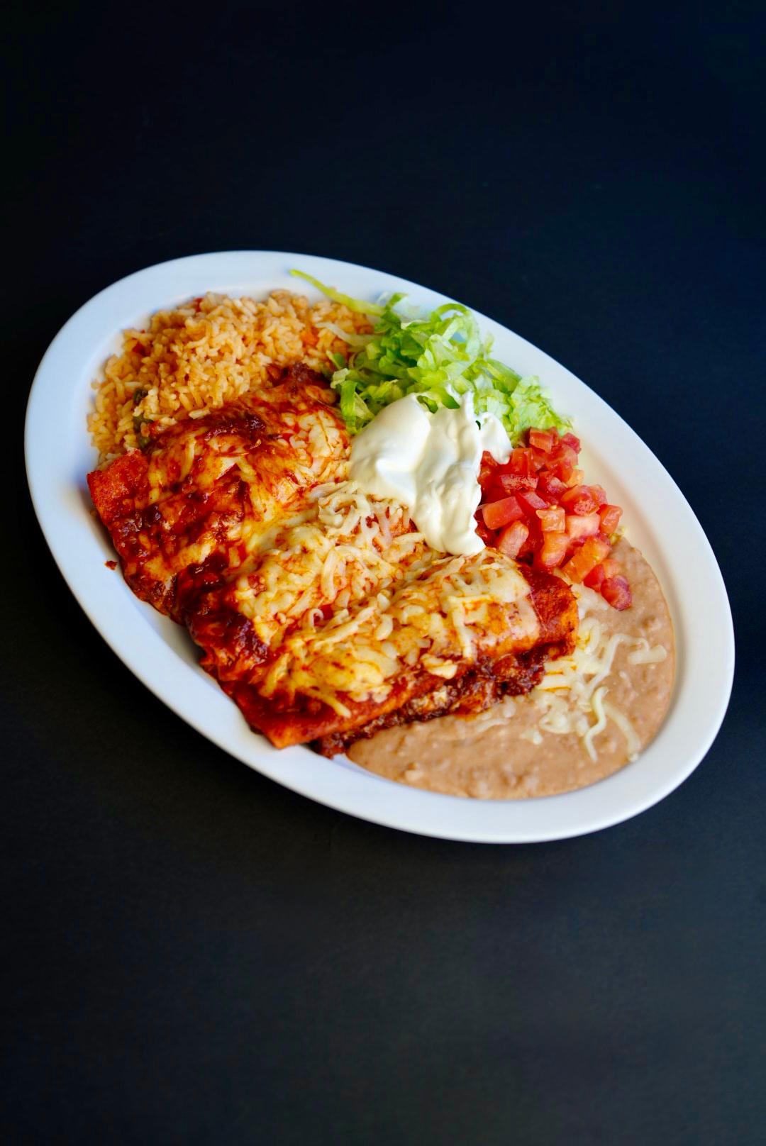 Enchiladas Plate.