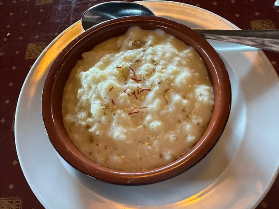 Plain Kheer (Rice Pudding).