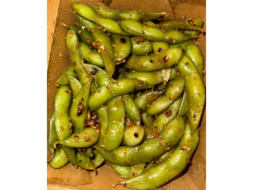 Wok Charred Edamame.