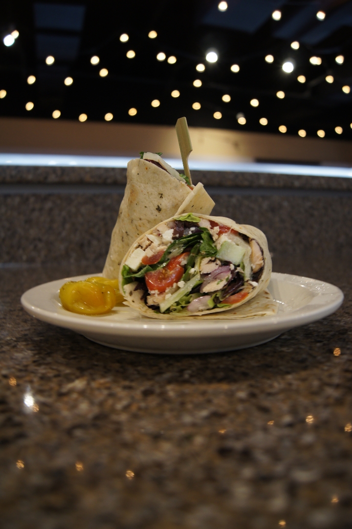 Wrap Greek Chicken Salad.