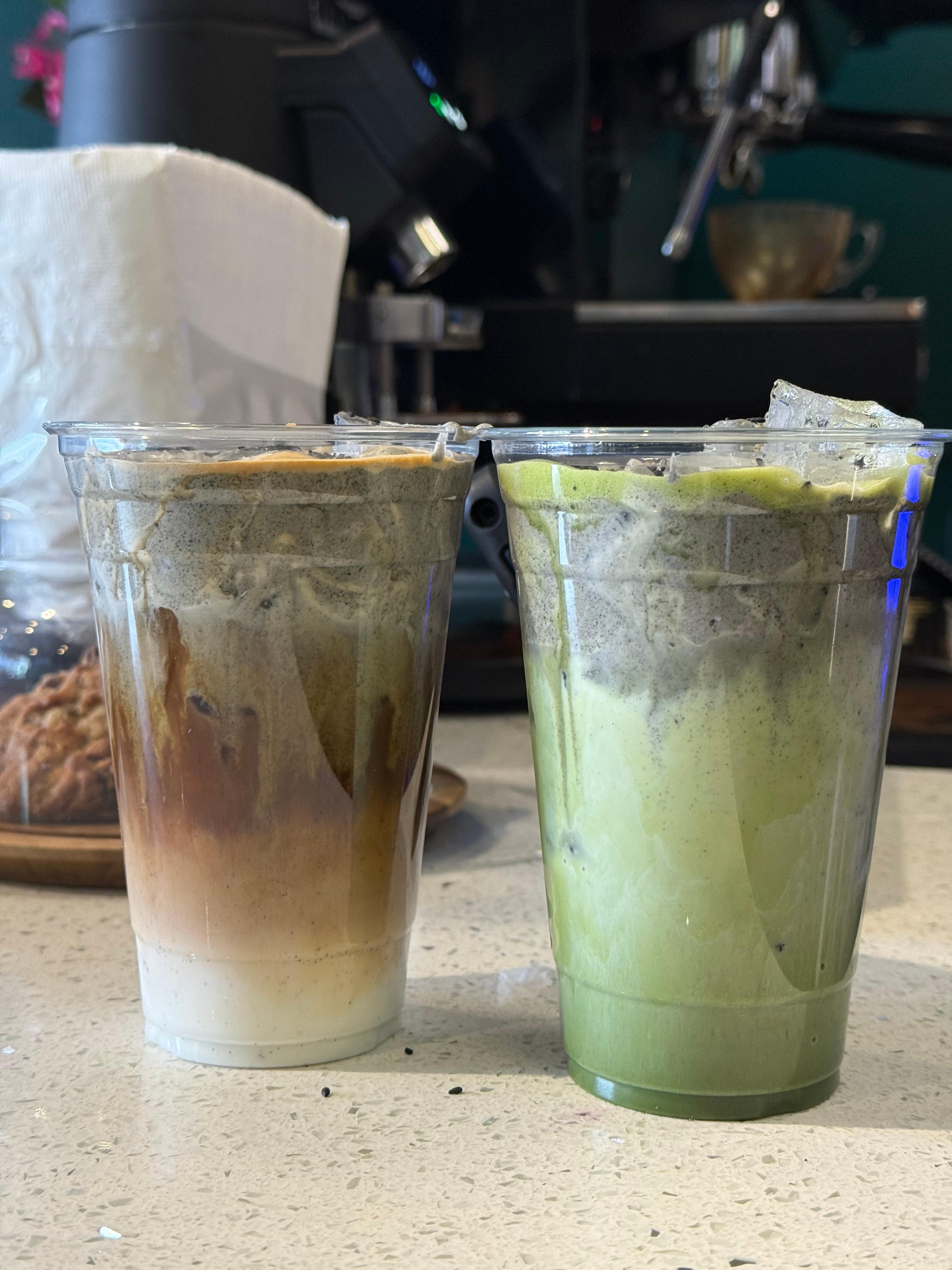 BLACK SESAME MATCHA.