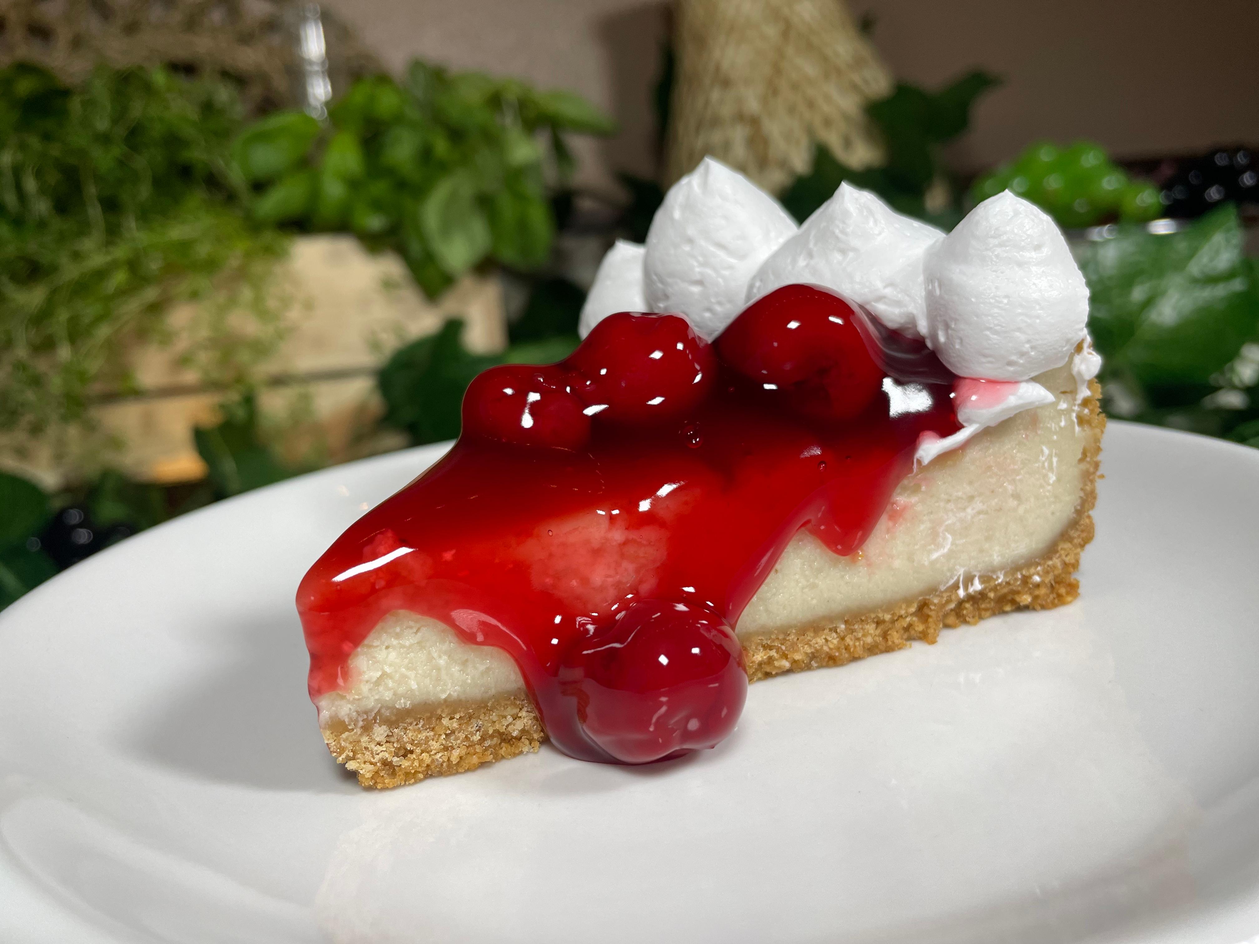 Gluten-Free Cherry Cheesecake.