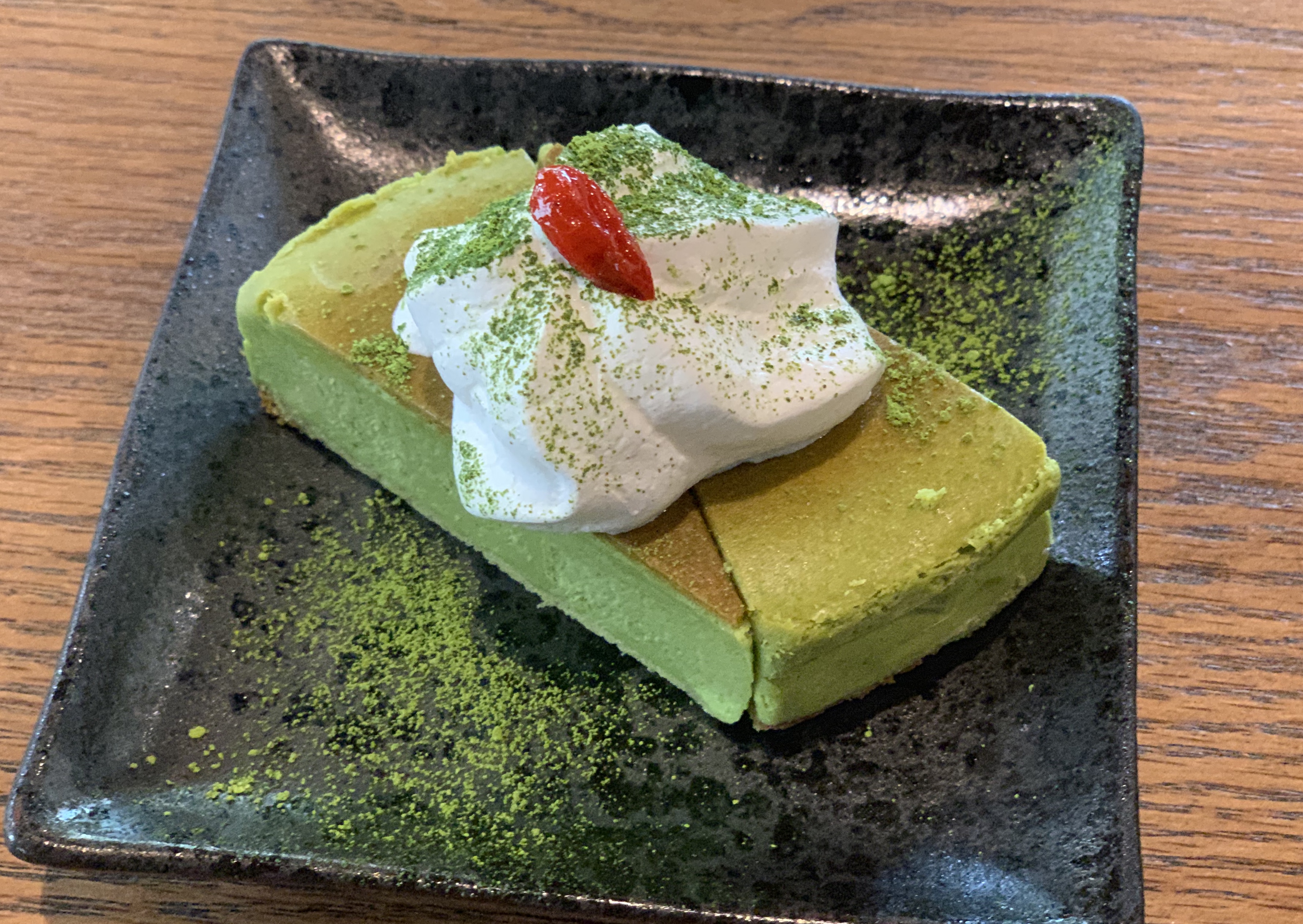 Matcha Cheese Cake.