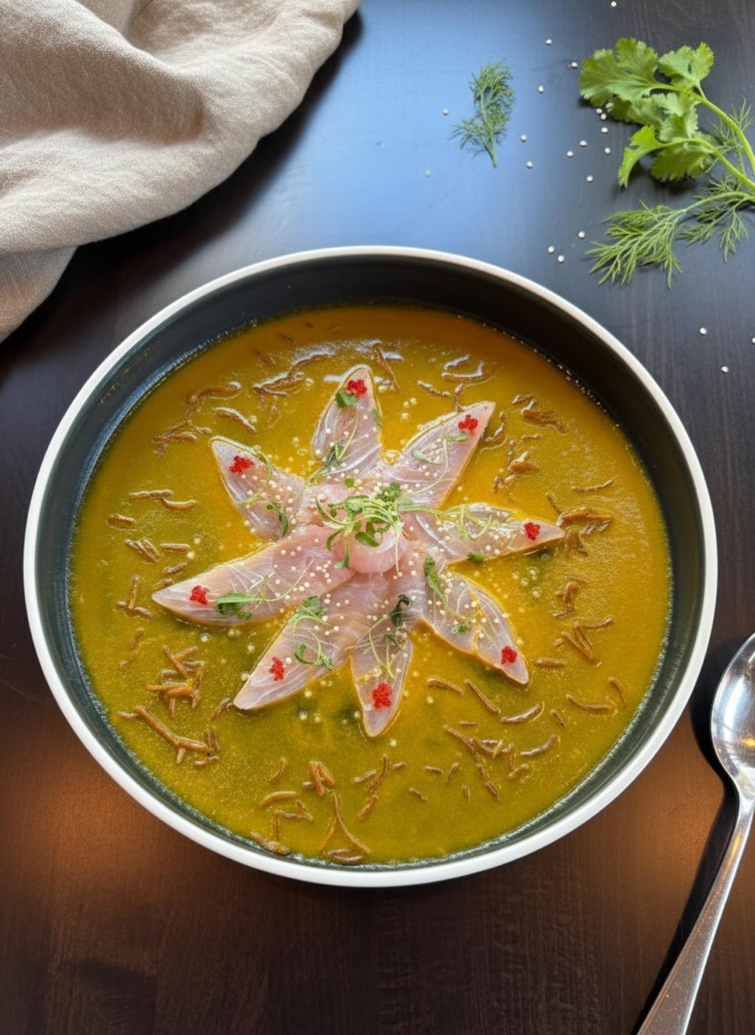Tiradito de Maracuya.