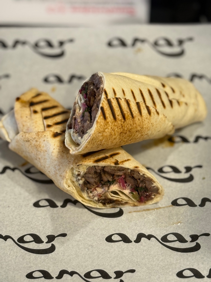 Beef Shawarma Sandwich.