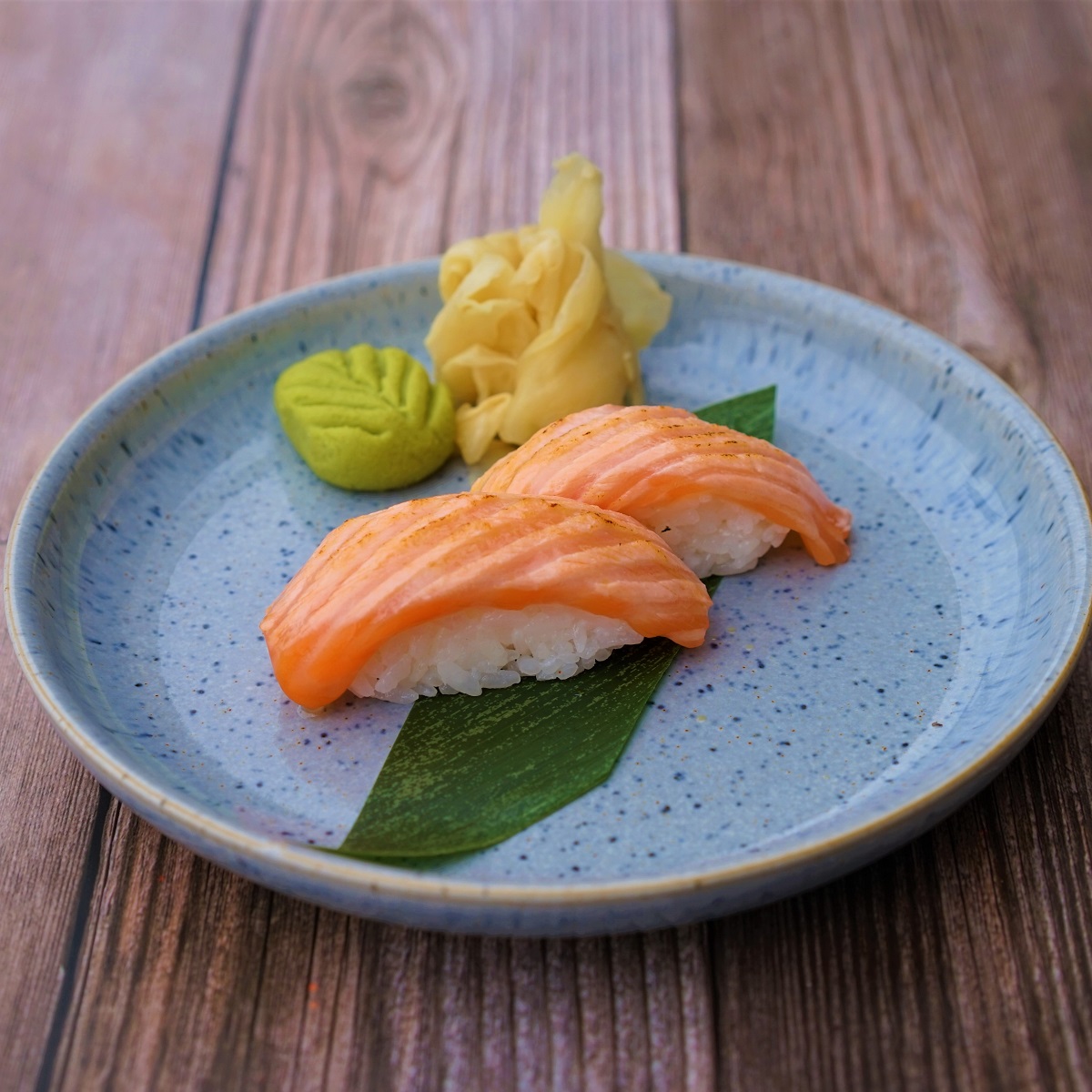 Seared Salmon Sushi.