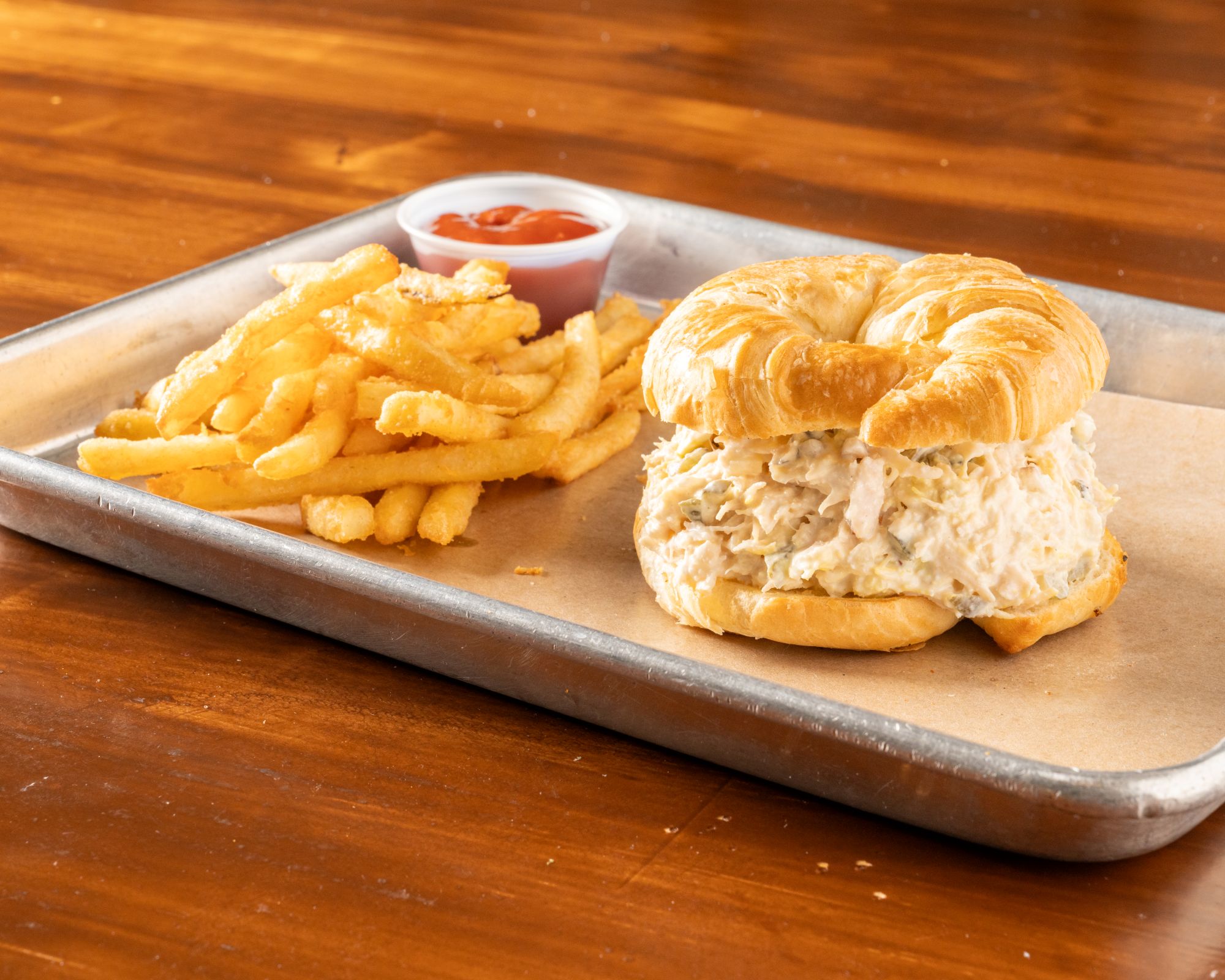 Chicken Salad on Croissant.