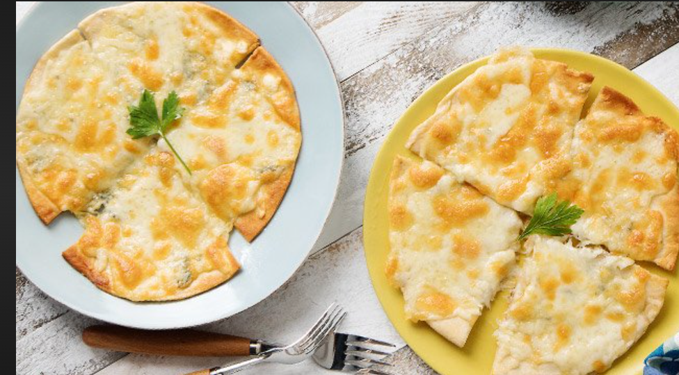 Cheese Pita Pizza.
