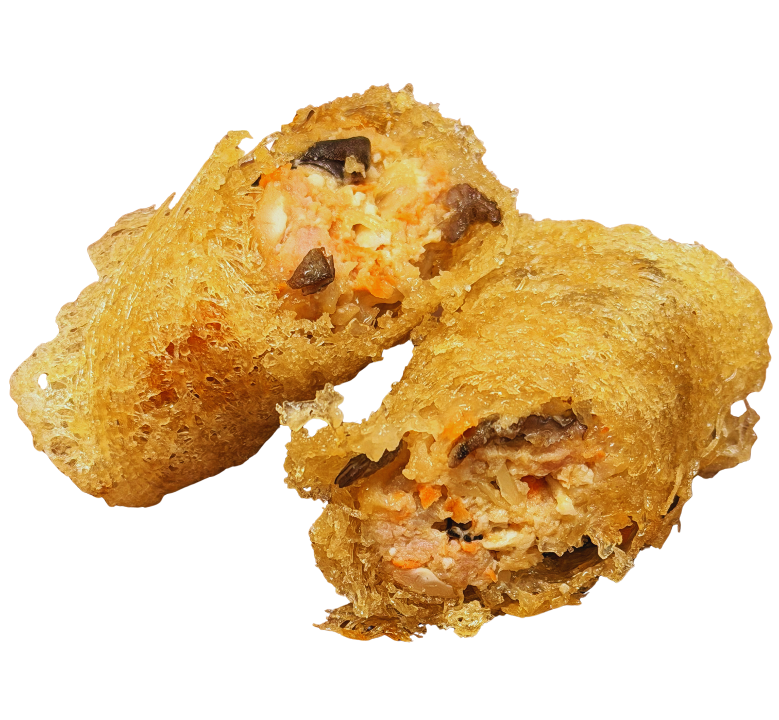 Netted Egg Roll.