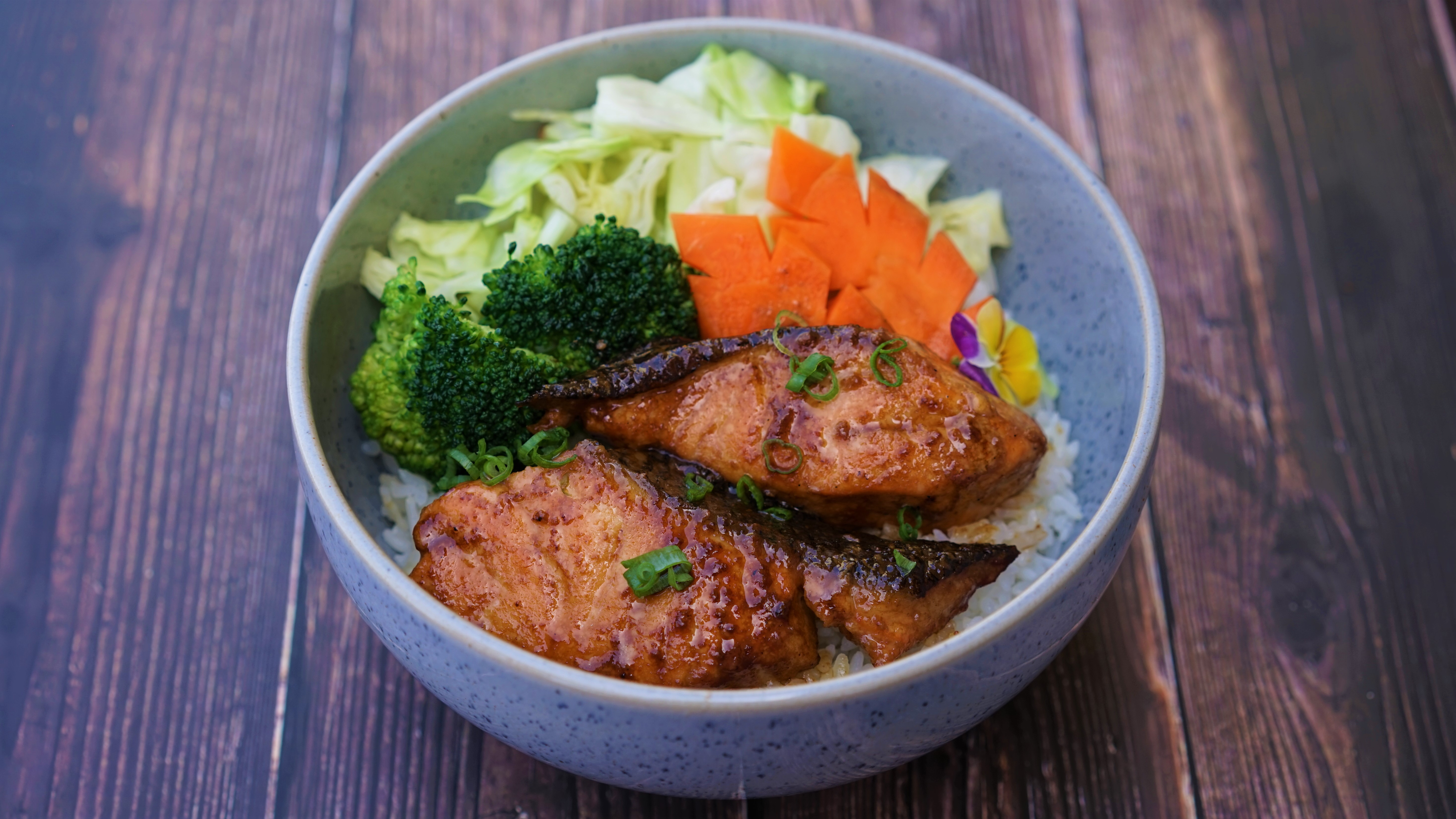 Salmon Teriyaki Bowl.