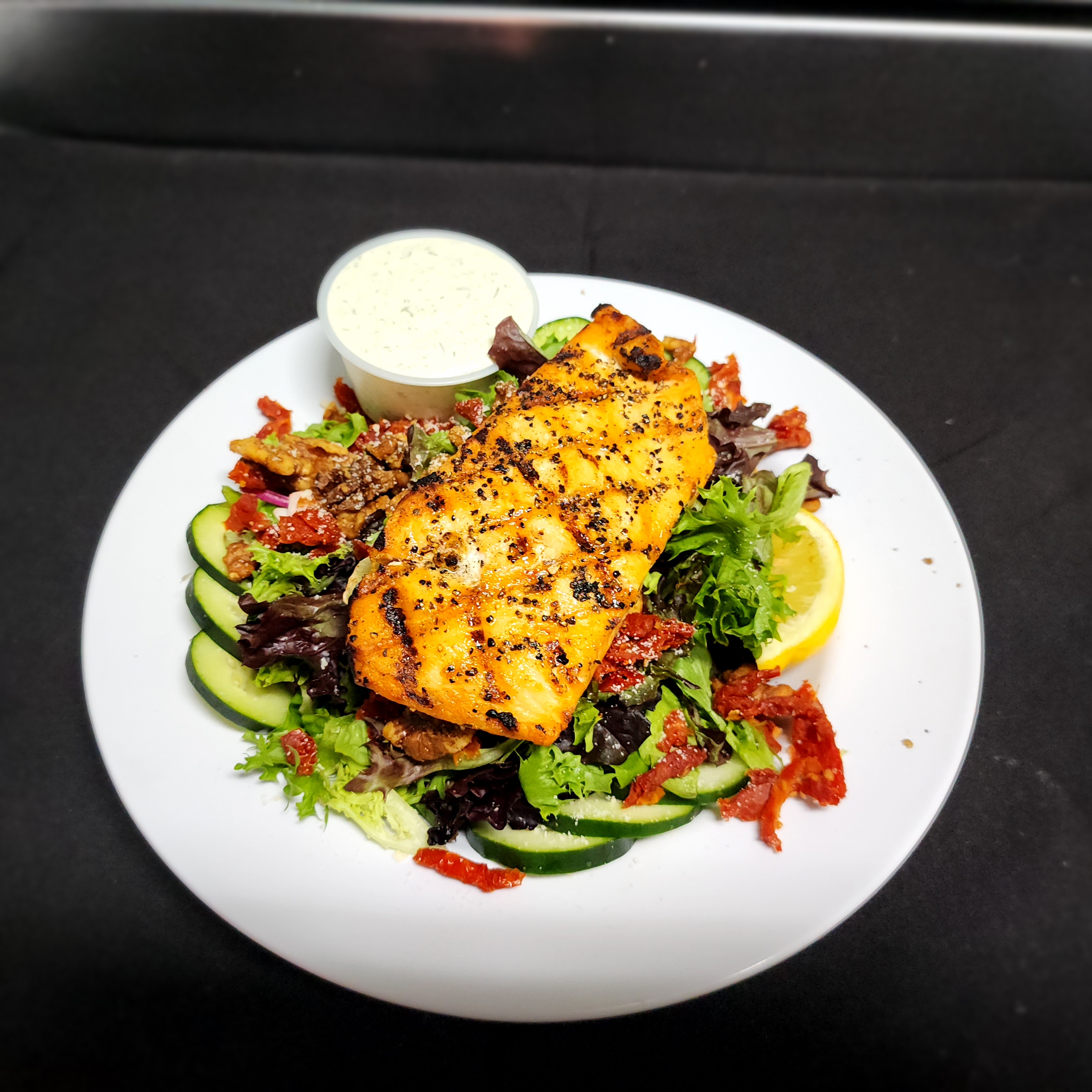 Seared Salmon Salad.