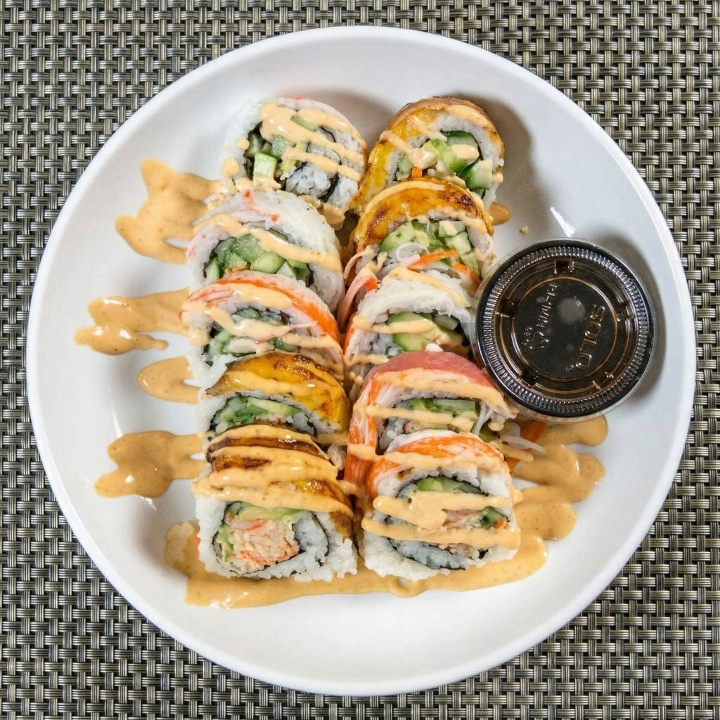 Spicy Crab Sushi Roll.