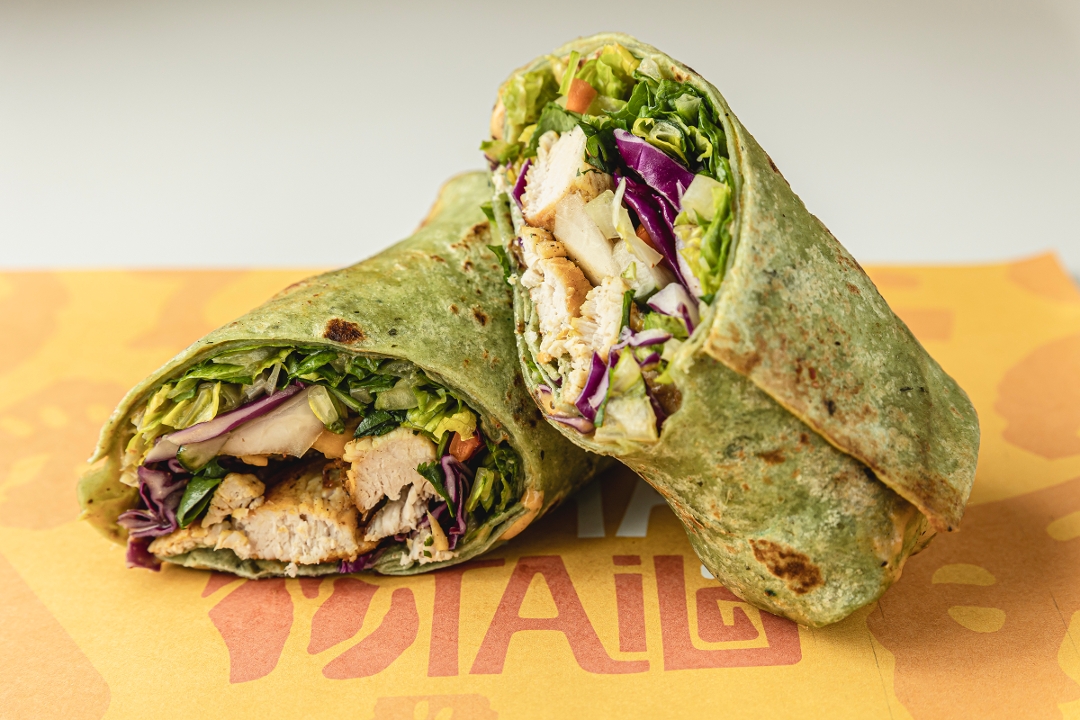 Chicken Satay Wrap.
