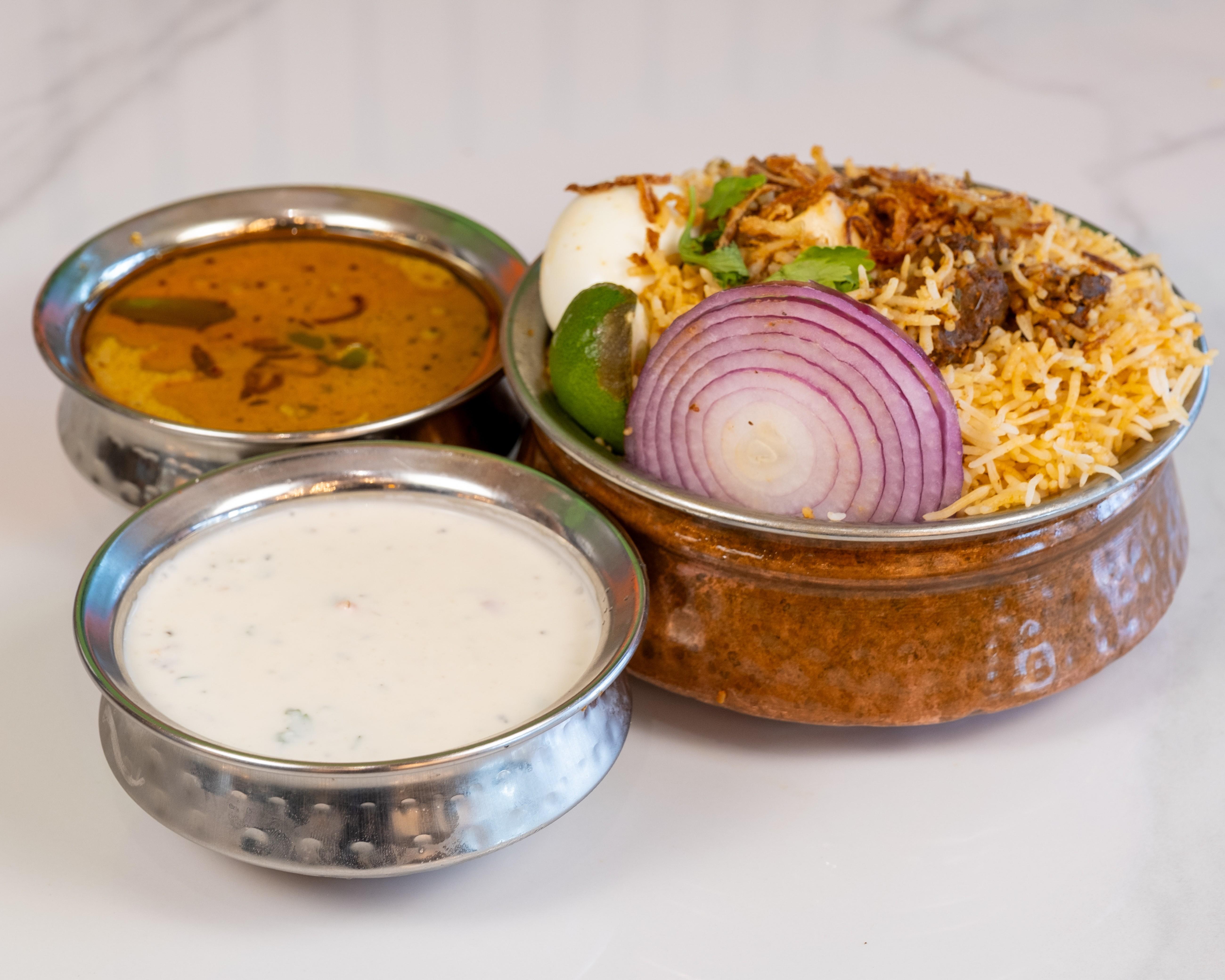 Mutton Dum Biryani.