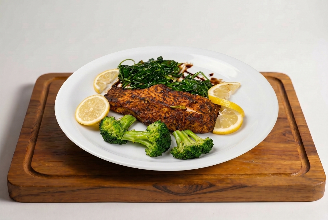Blackened Salmon (Lunch).