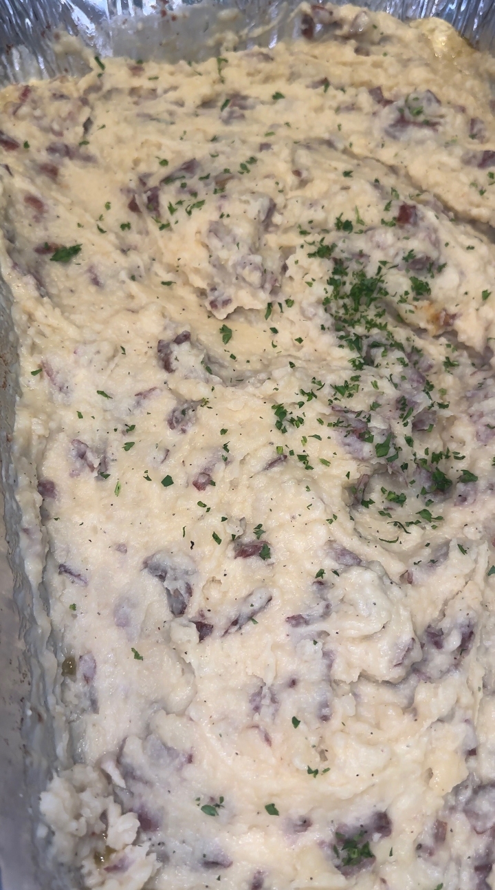 CATERING MASHED POTATOES.