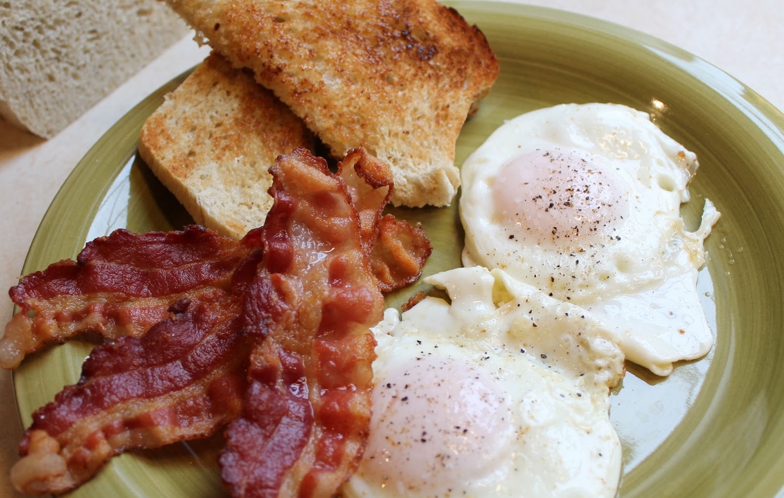 Bacon and Eggs Platter.