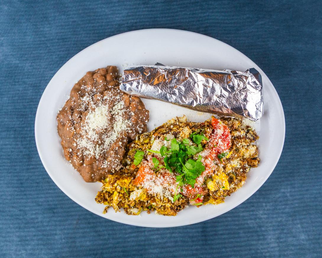 Machaca plate.