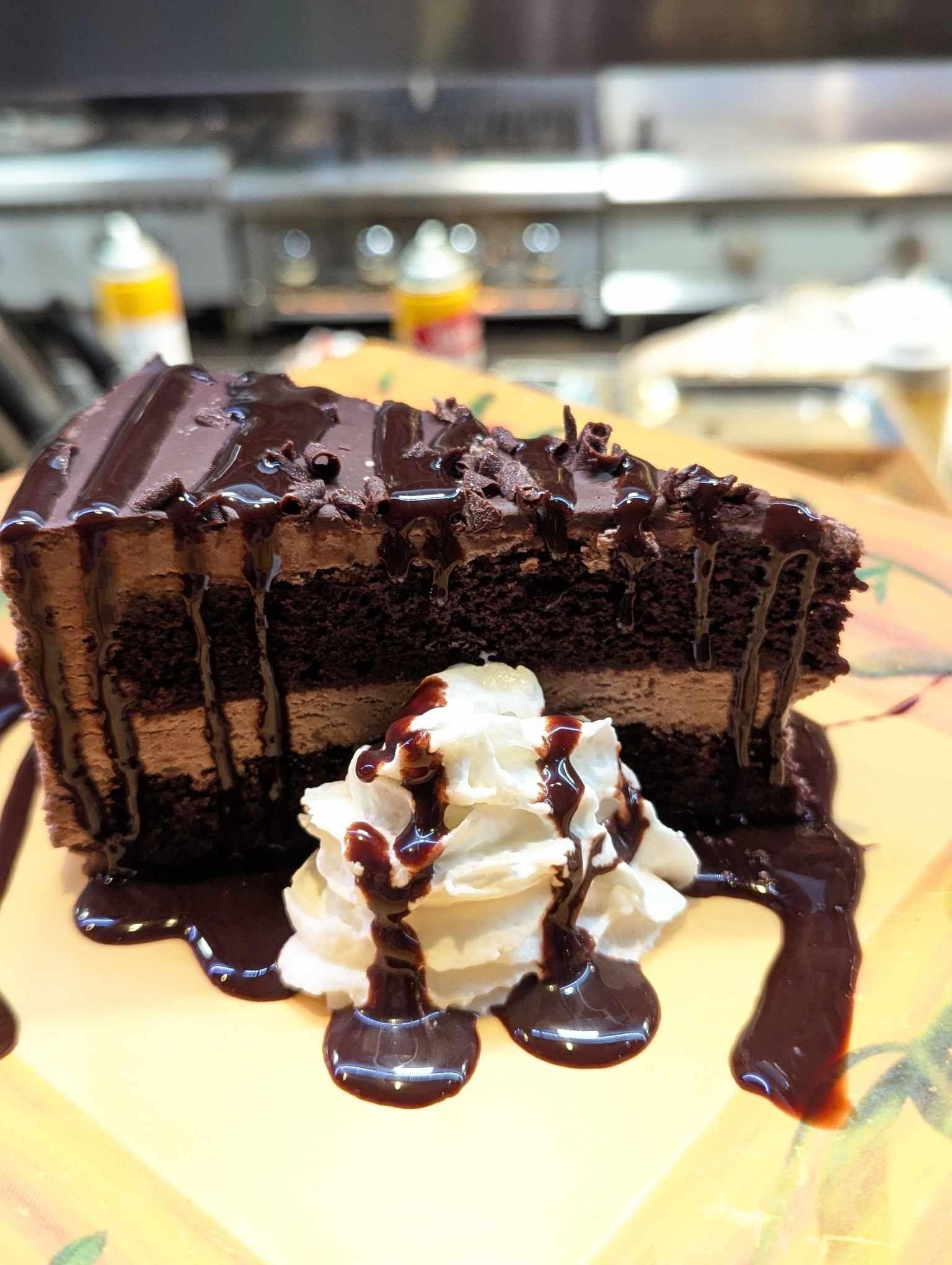Chocolate Mousse Cake.