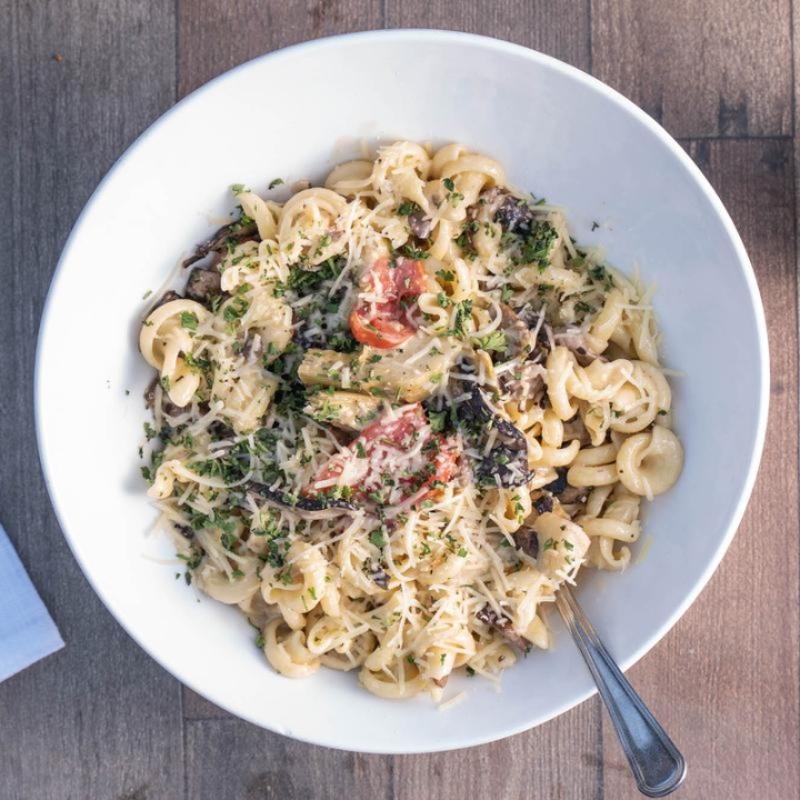 Wild Mushroom Trottole Pasta.