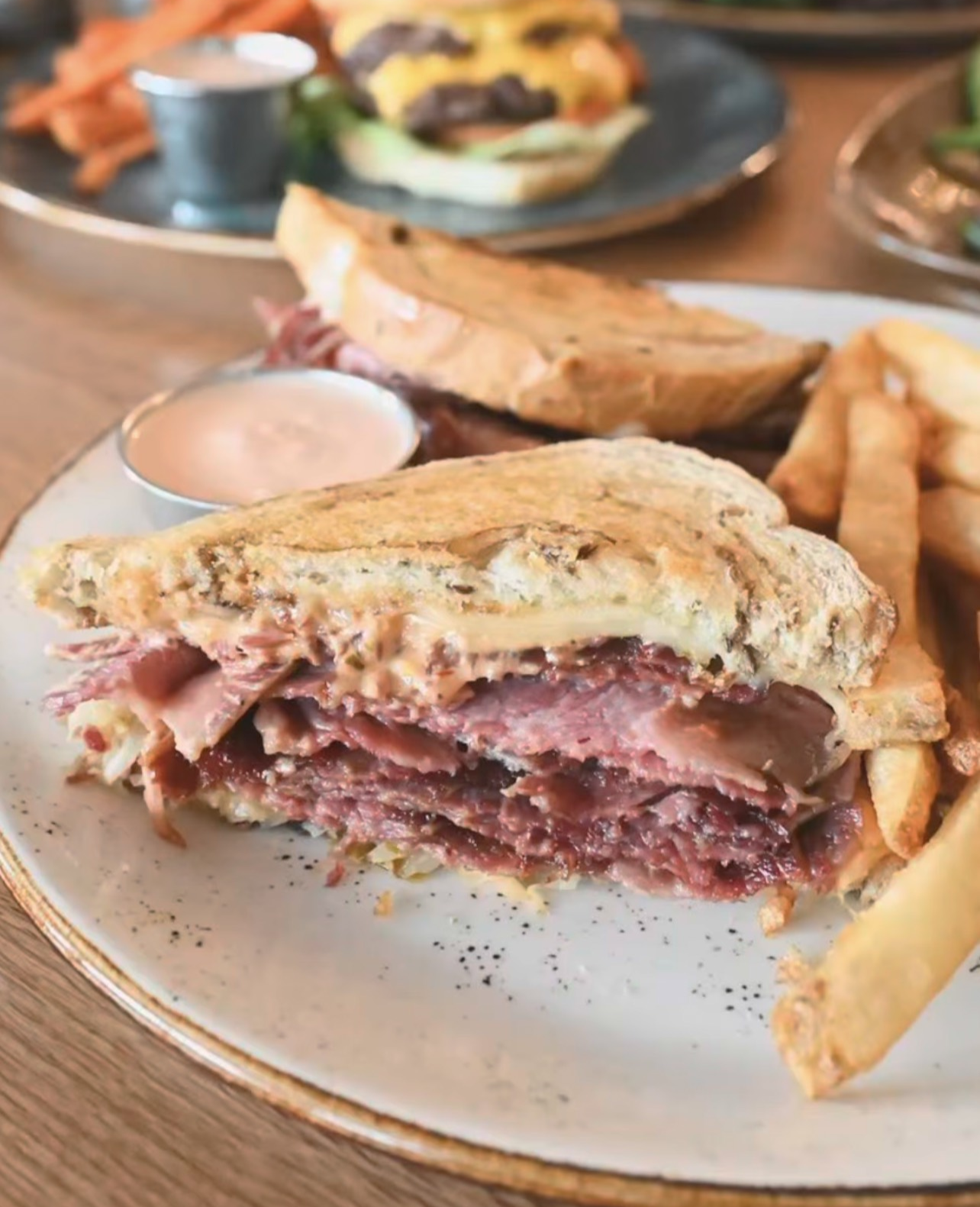 Corned Beef Reuben.