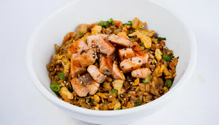 FRIED RICE SALMON.