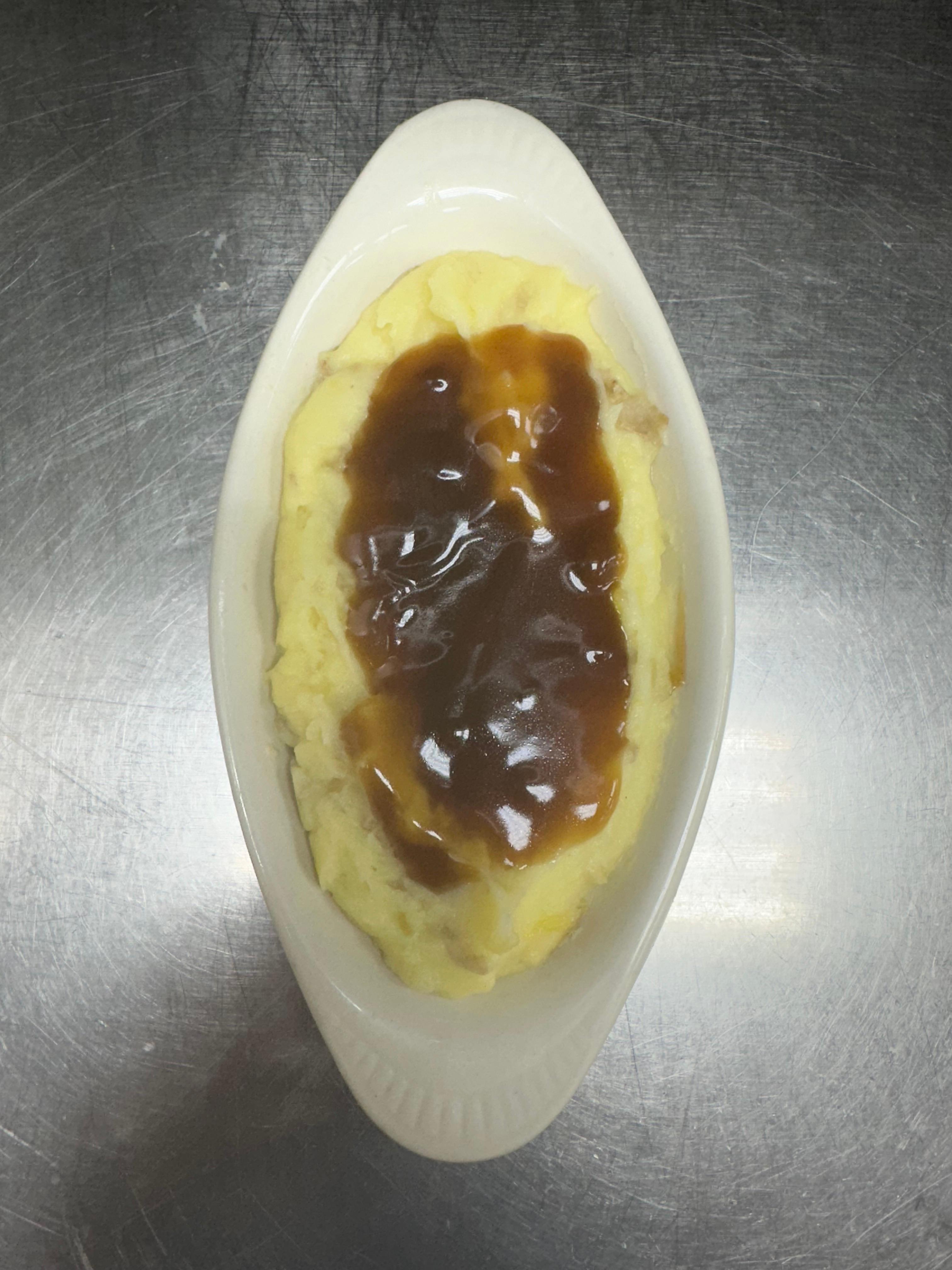 SD Mashed Potatoes & Brown Gravy.