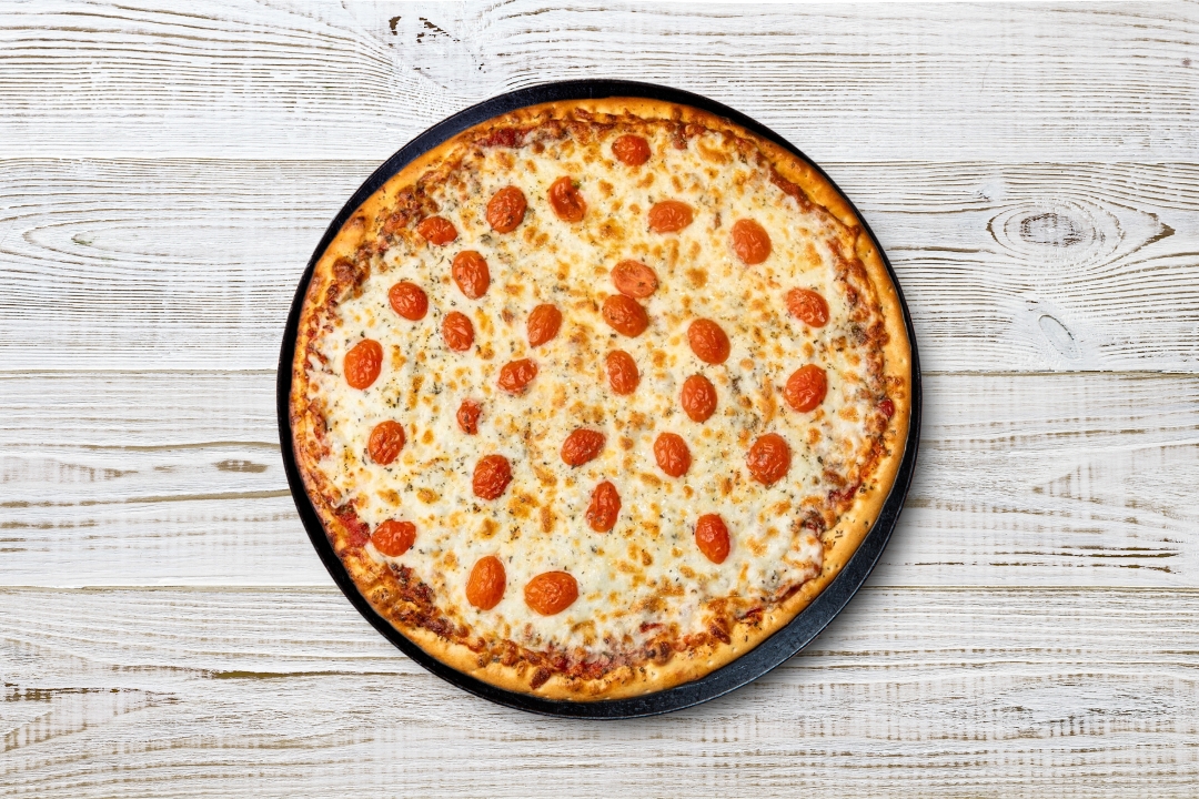 Small Margherita Pizza.