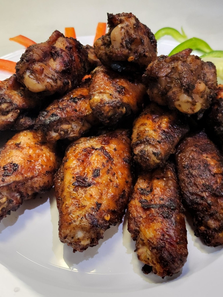 10 Jerk grilled (mildly spicy).
