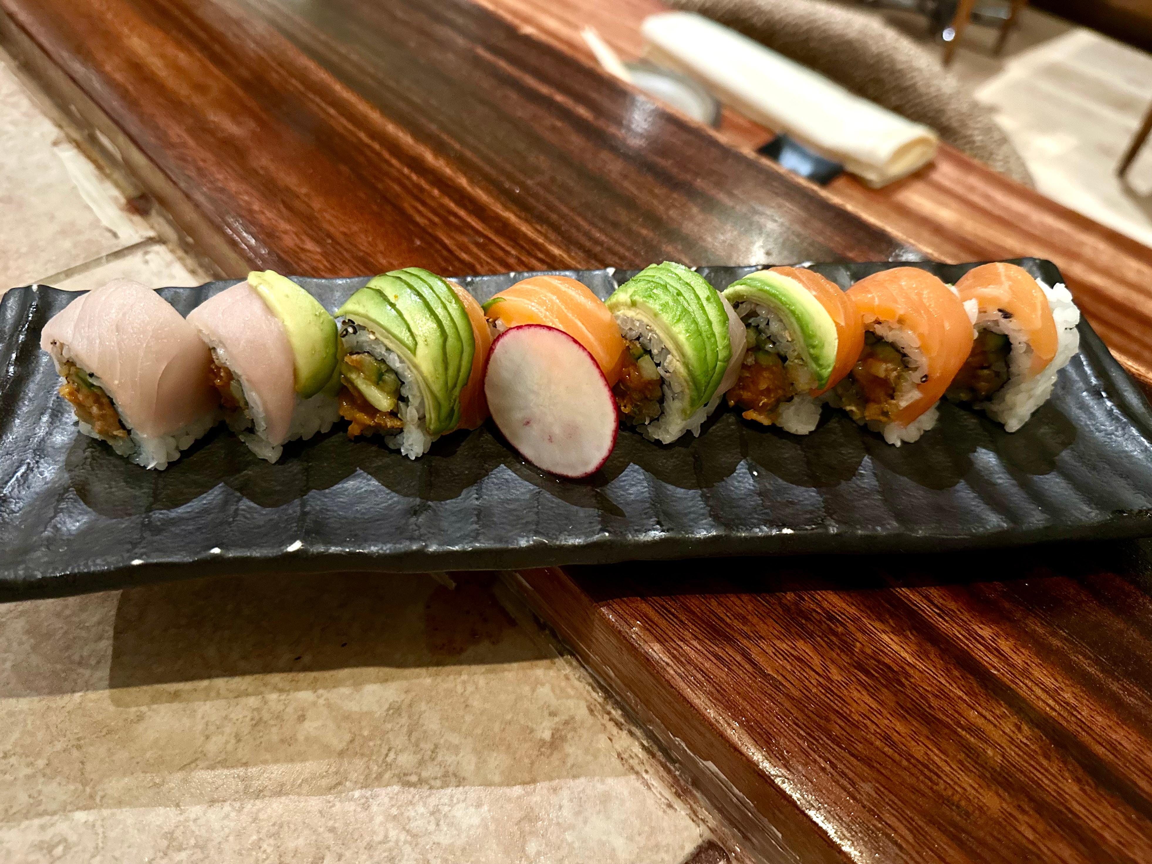 #5 Spicy Yellowtail Roll.