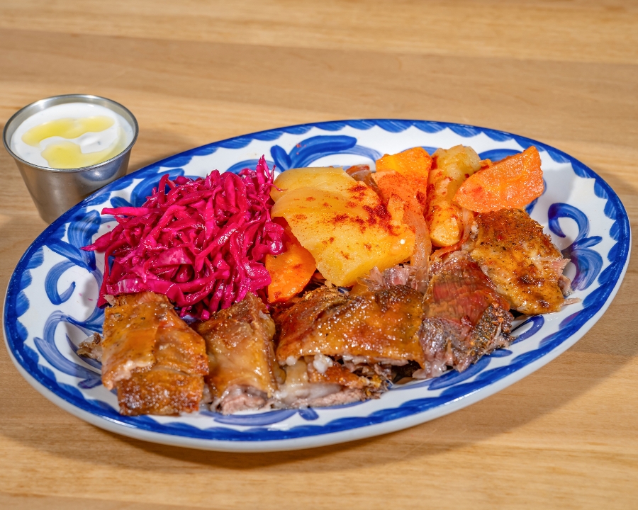 Slow Roasted Lamb.