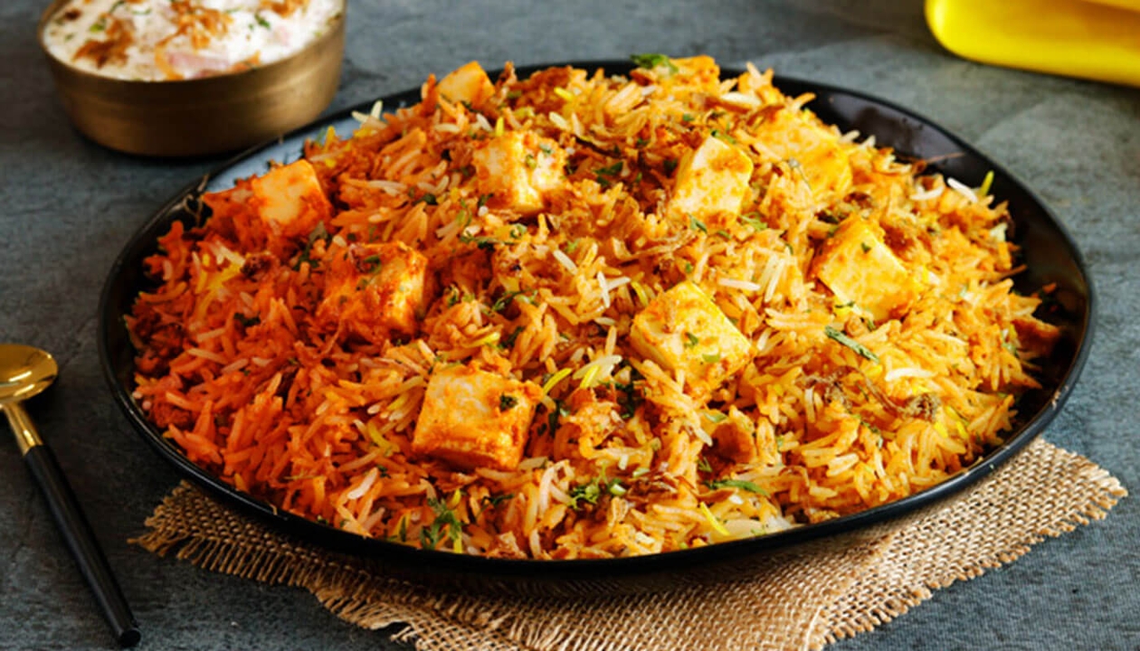 BBQ Paneer Biryani (Medium).