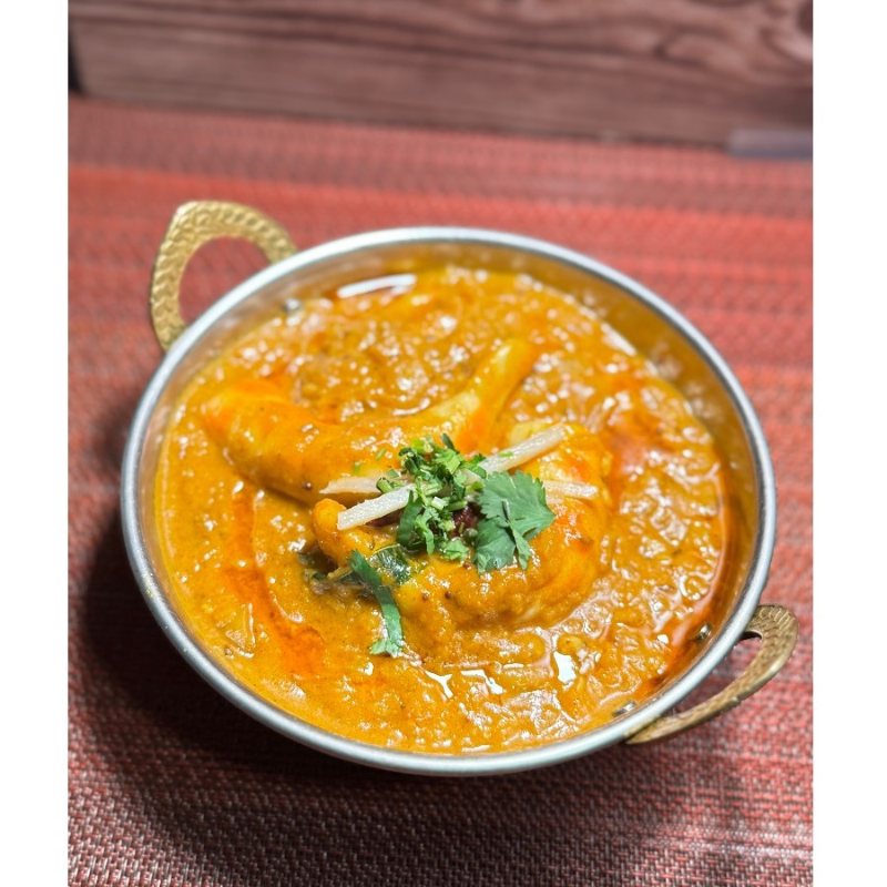 Vegan Goan Prawn Curry.