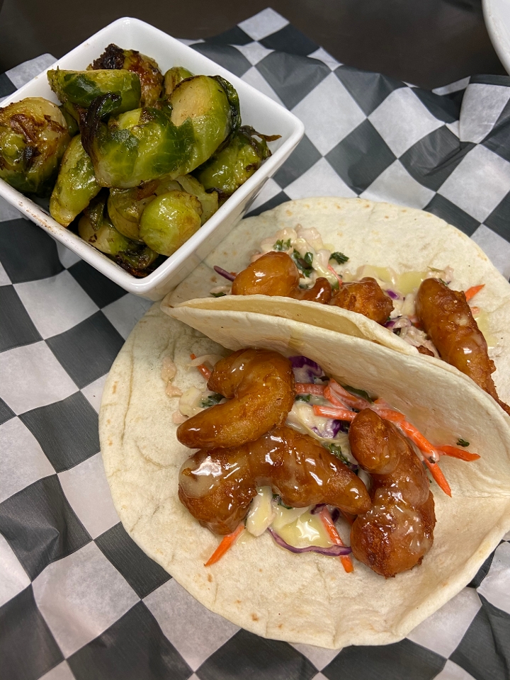 Tempura Shrimp Tacos.