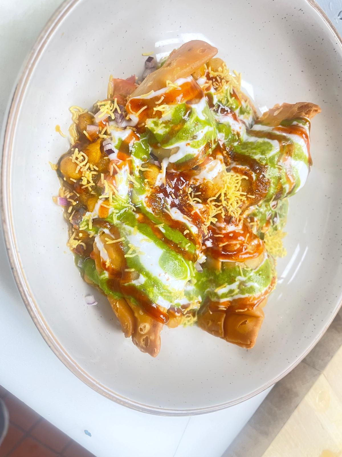 Samosa Chaat.