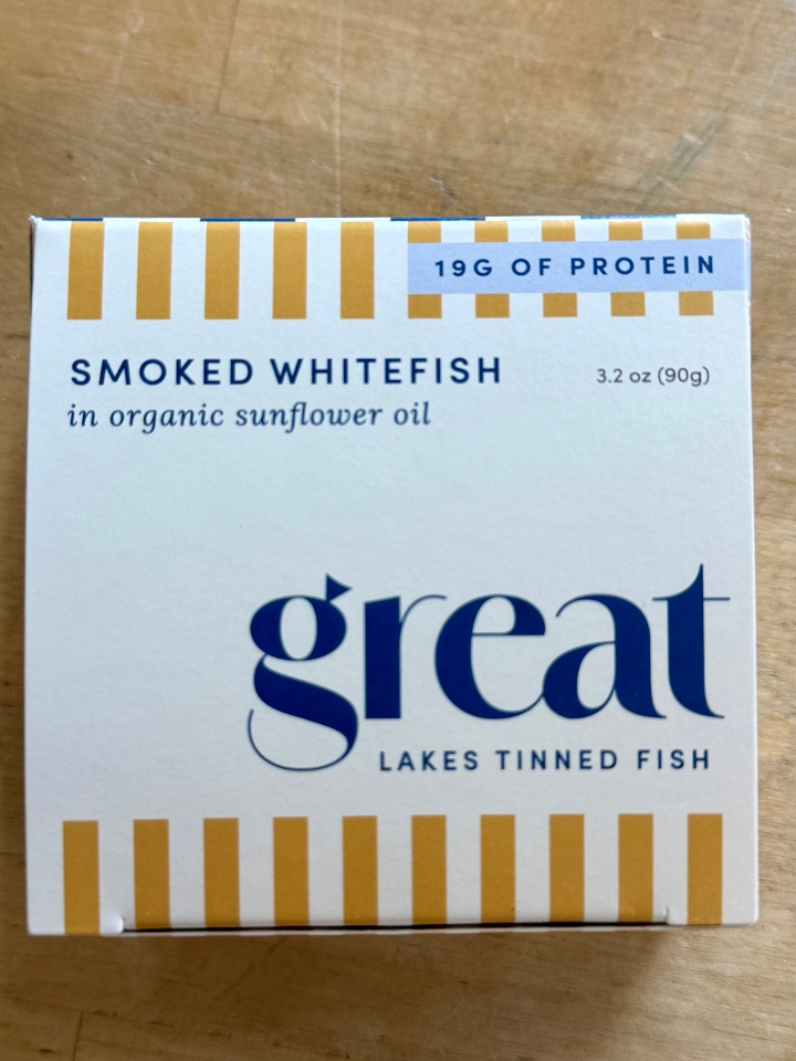 Great Lakes Whitefish, Sunflower Oil.