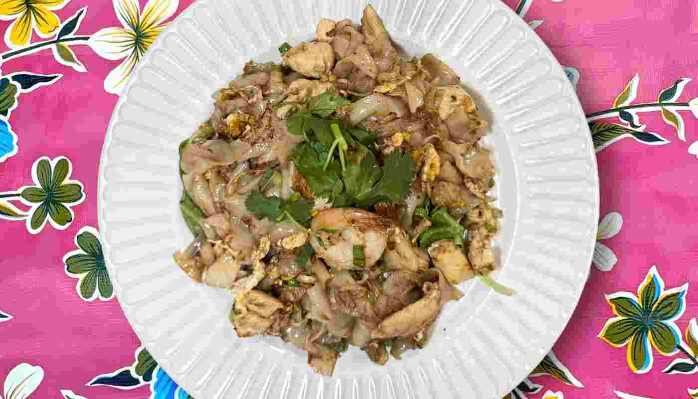 Chicken Noodle and Shrimp.