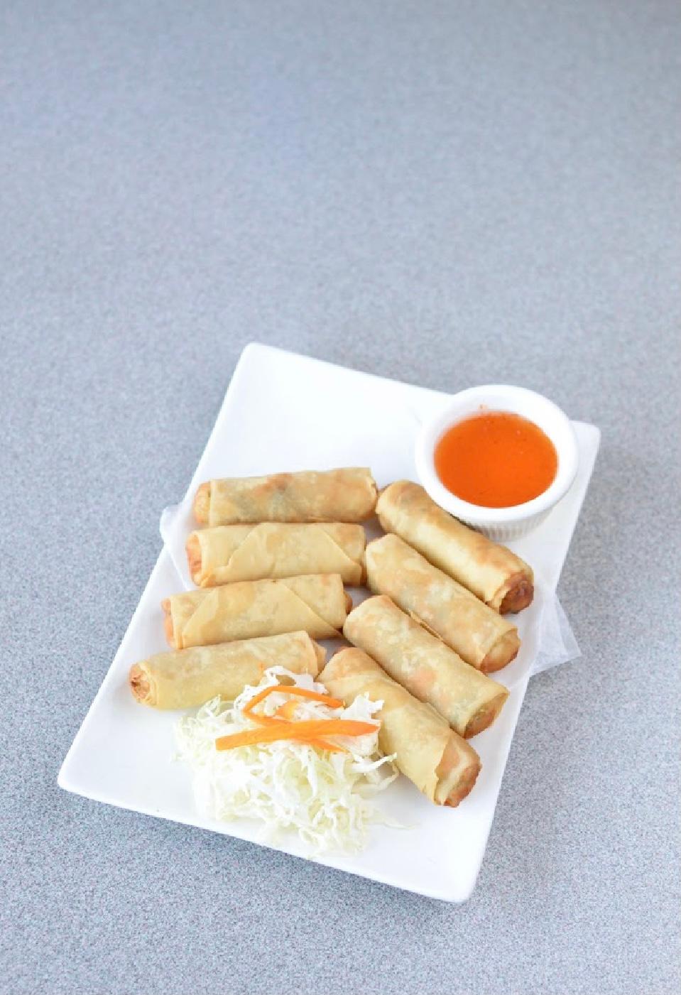 #1 Thai Spring Rolls (Deep Fried) (8Pcs).