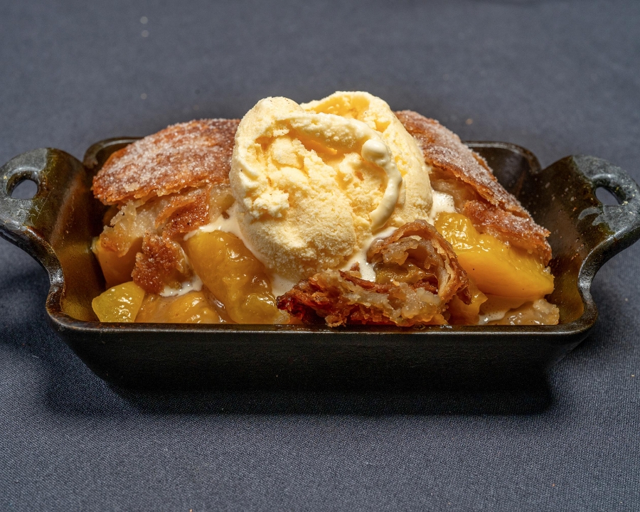 Peach Cobbler.