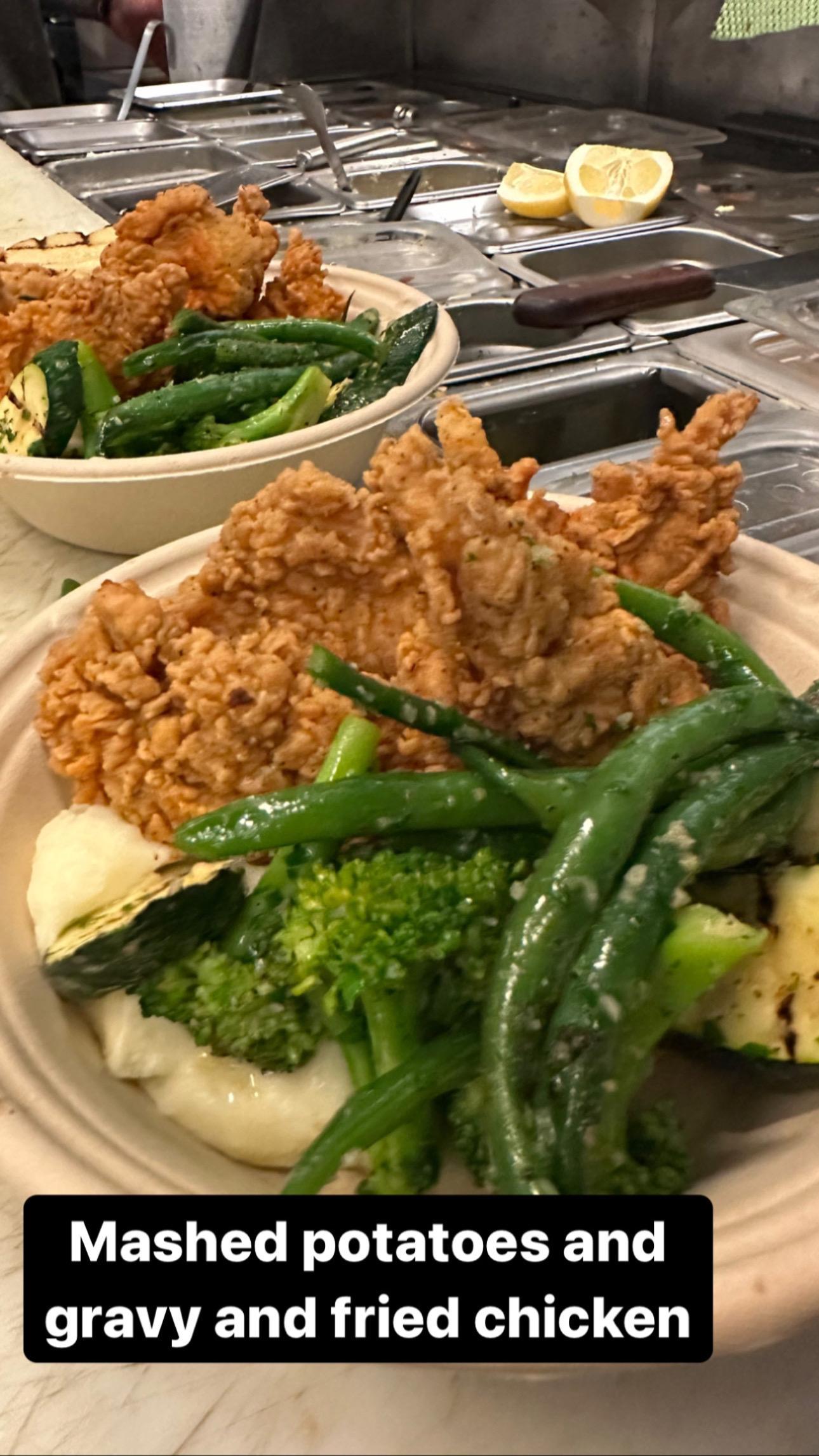 Fried Chicken Mashed Potato Bowl.