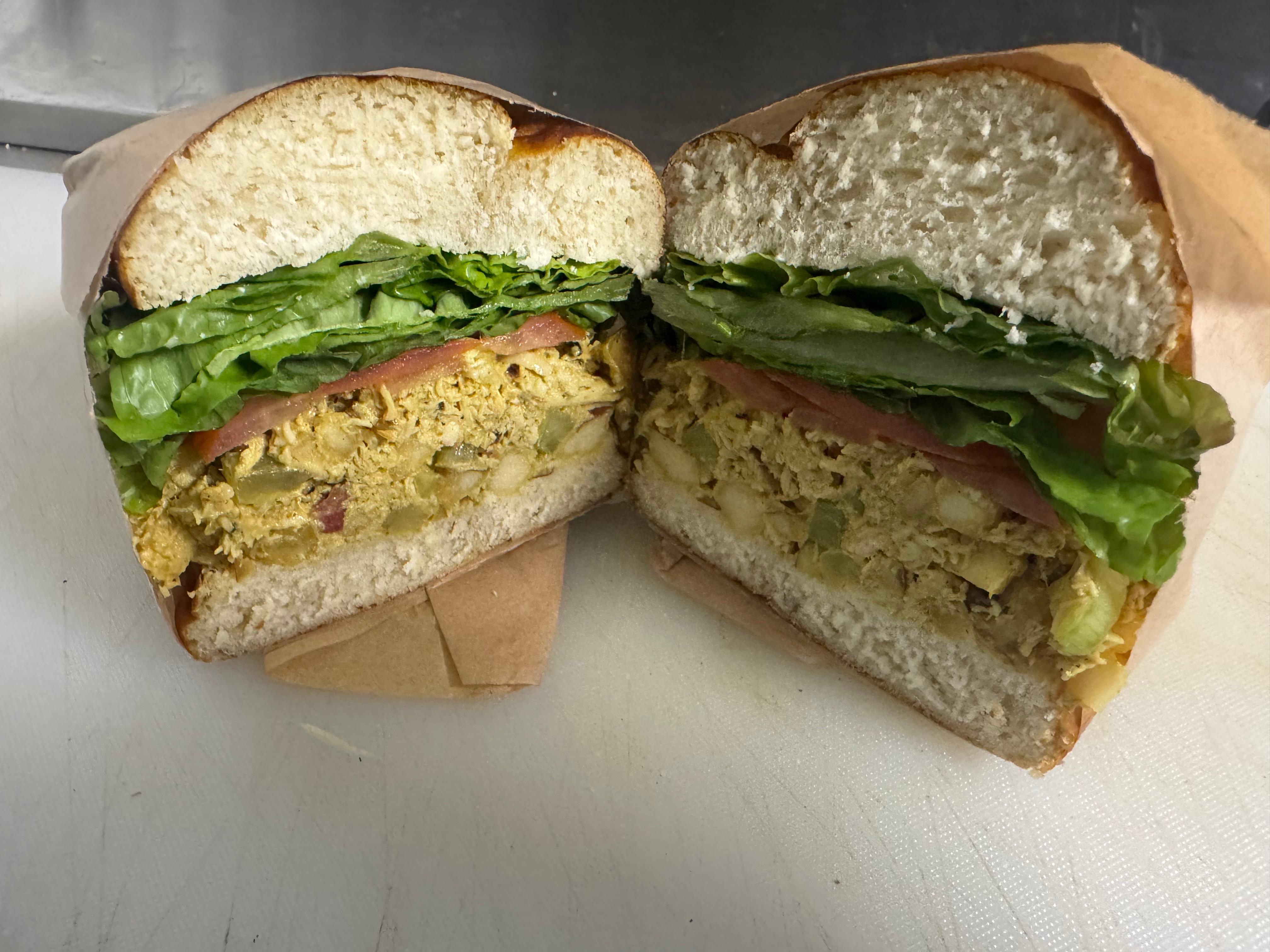 Curry Chicken Salad Sandwich.