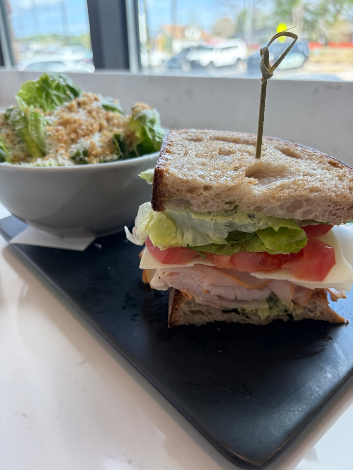 Small Salad and 1/2 Sandwich.