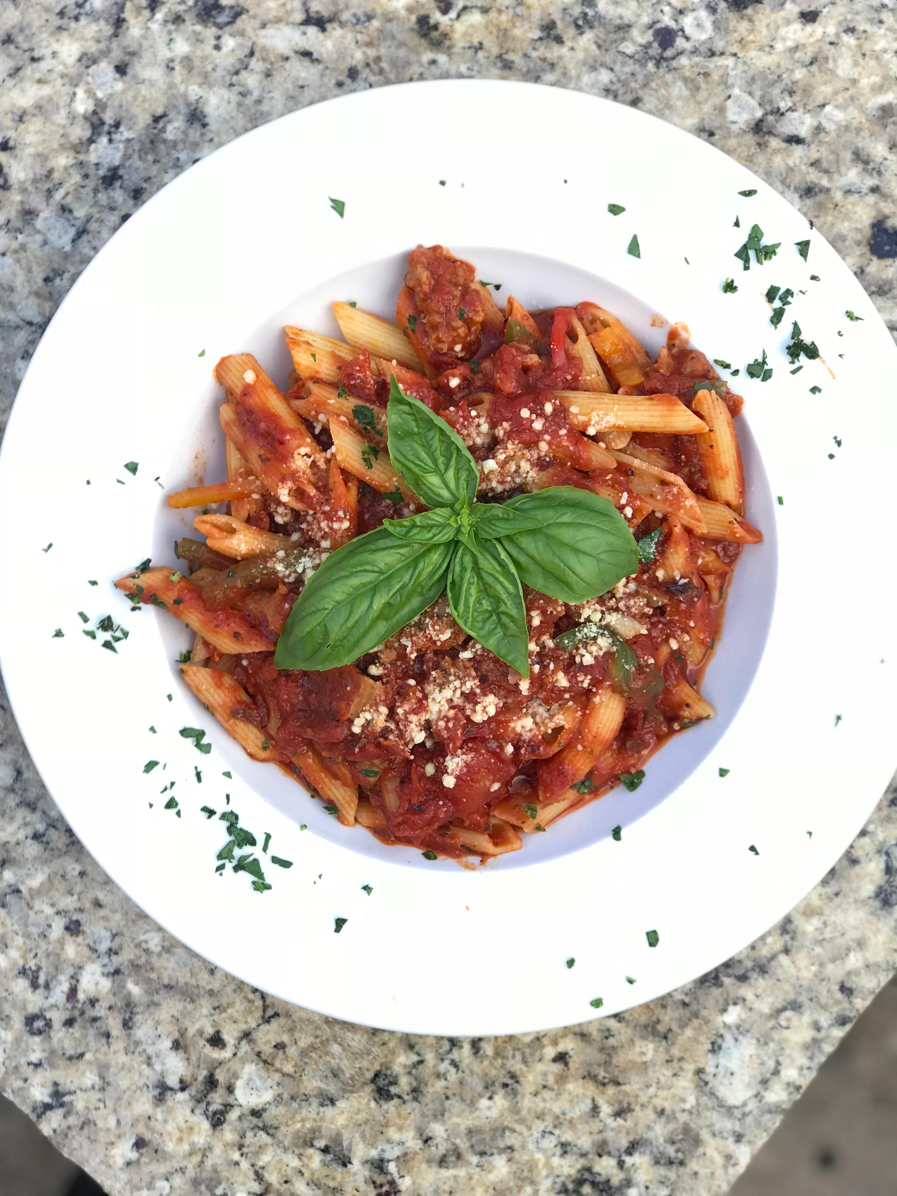 Penne Arrabiata.