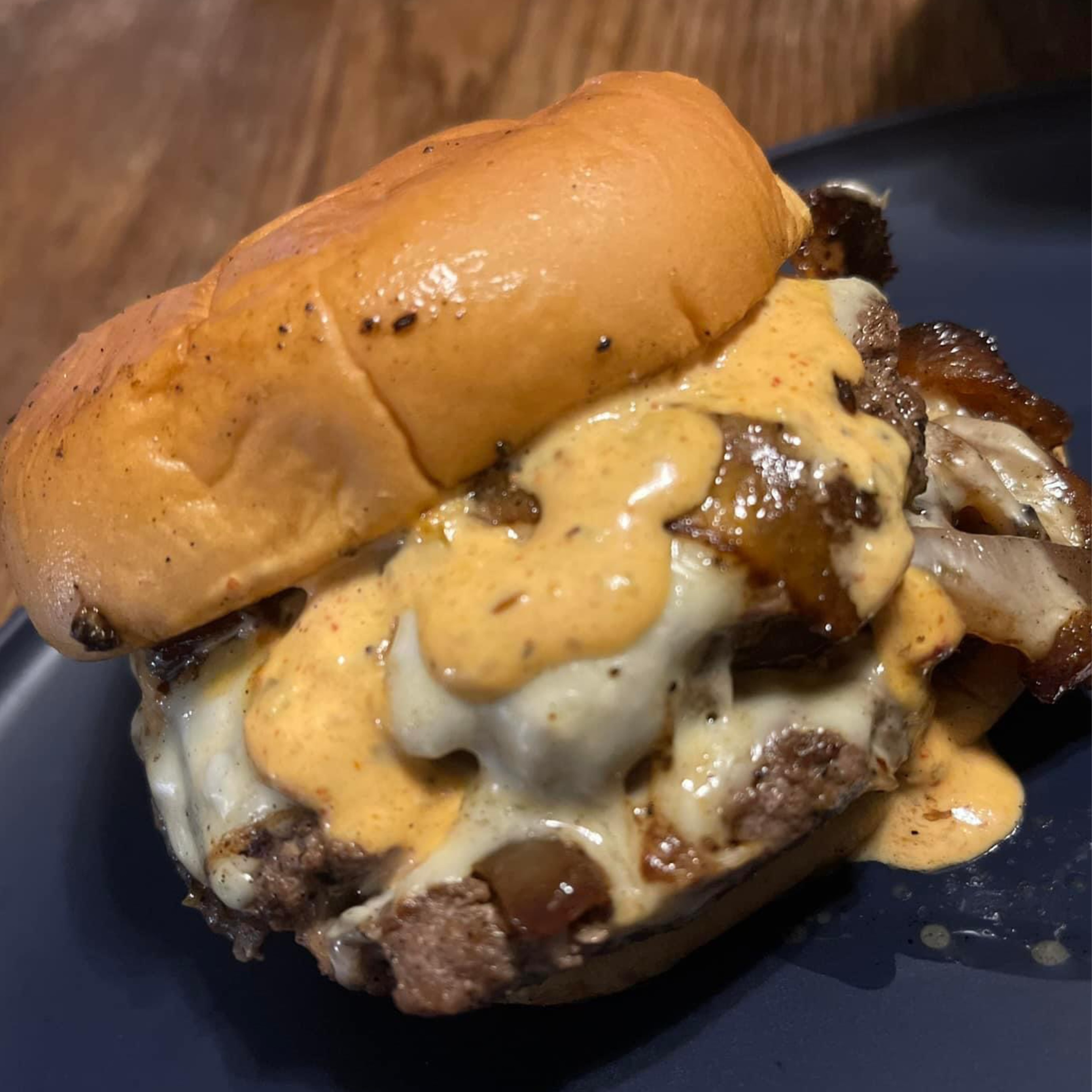 Wicked Brisket Smash Burger.