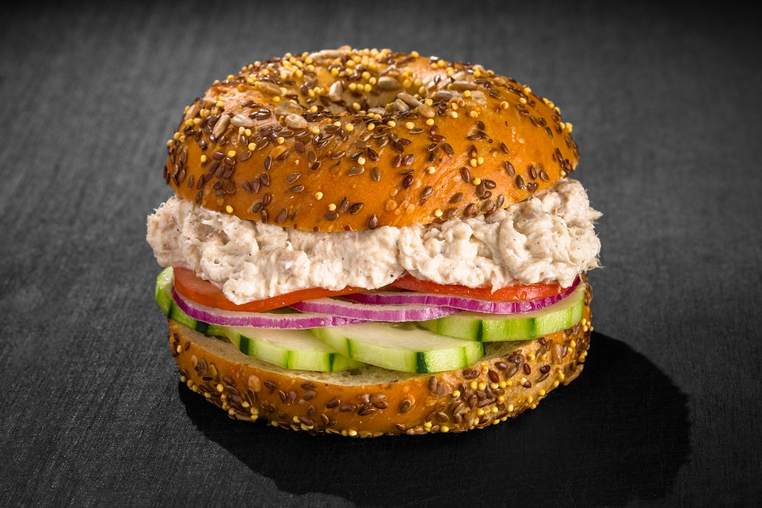 CLASSIC SMOKED WHITEFISH BAGEL.