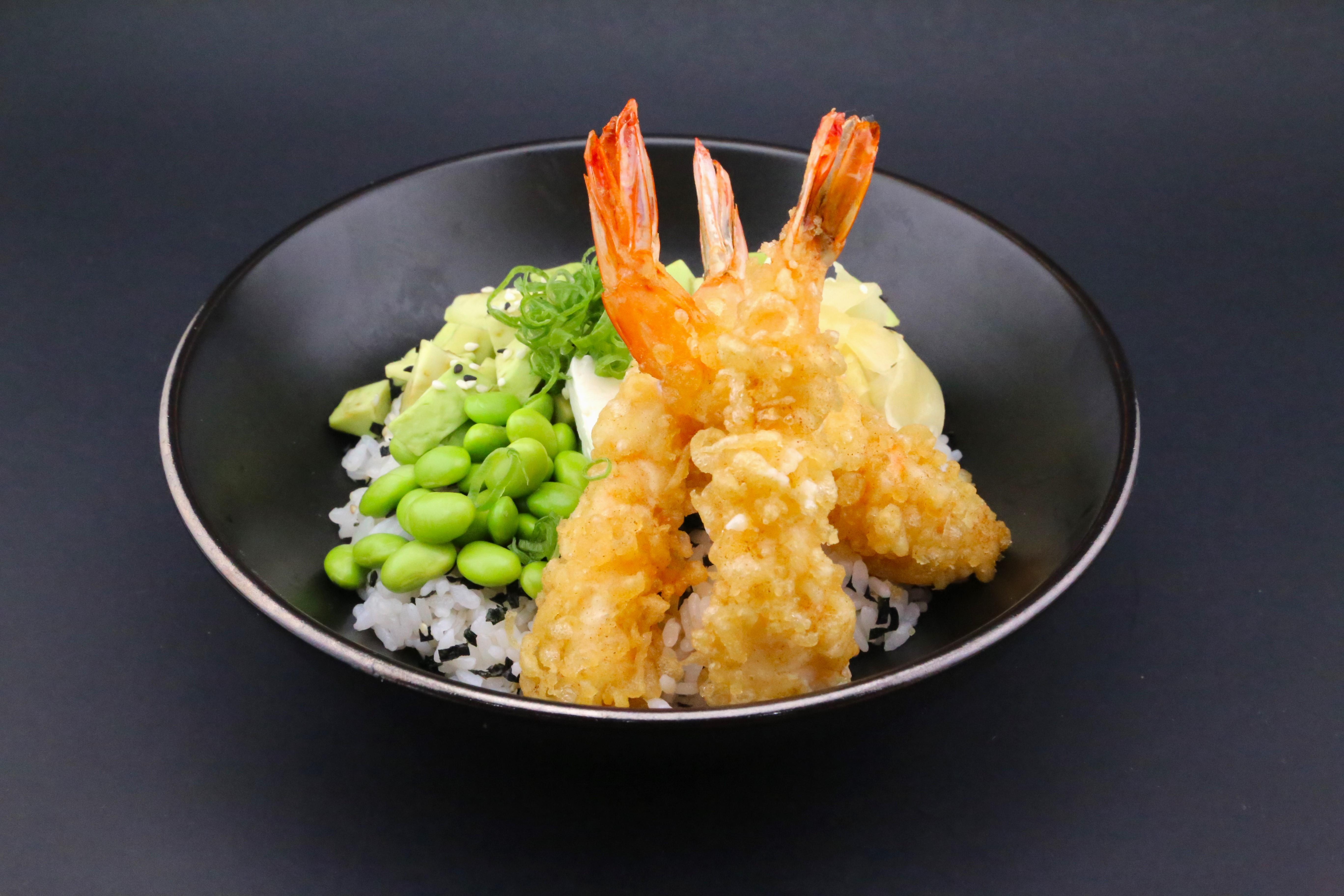 Shrimp Tempura Poke Bowl.